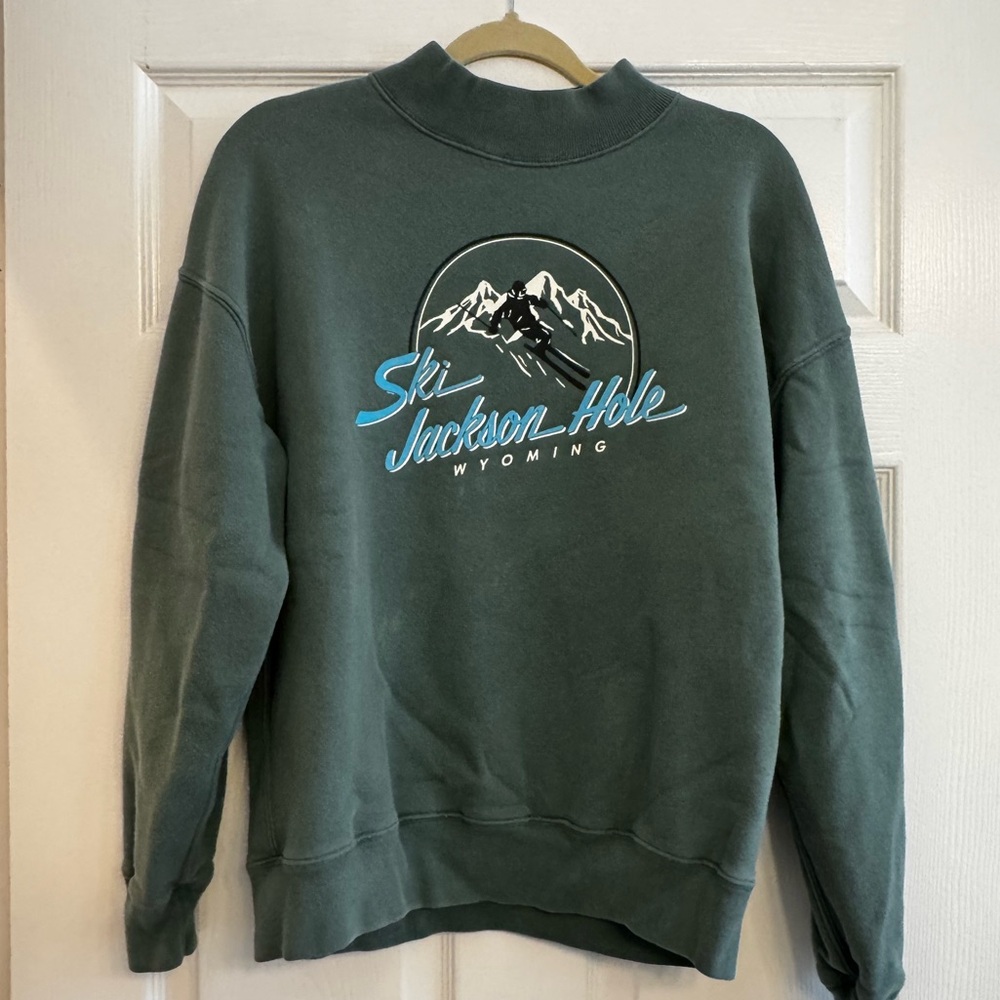 Abercrombie & Fitch Teal Oversized Pullover